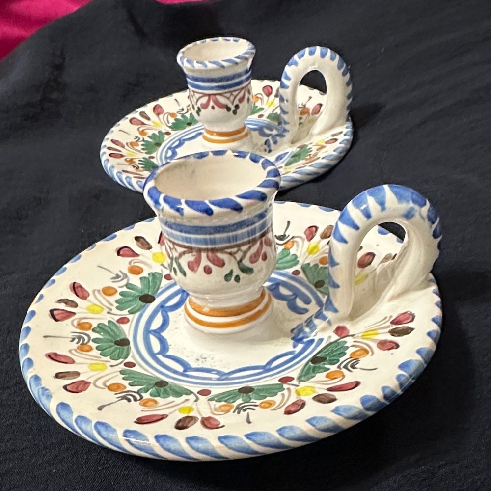 A.H. Puente Pottery Candle Holders